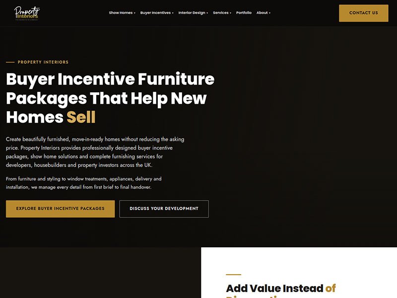 Property Interiors website